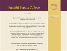 Tablet Screenshot of biblecollegevideos.com
